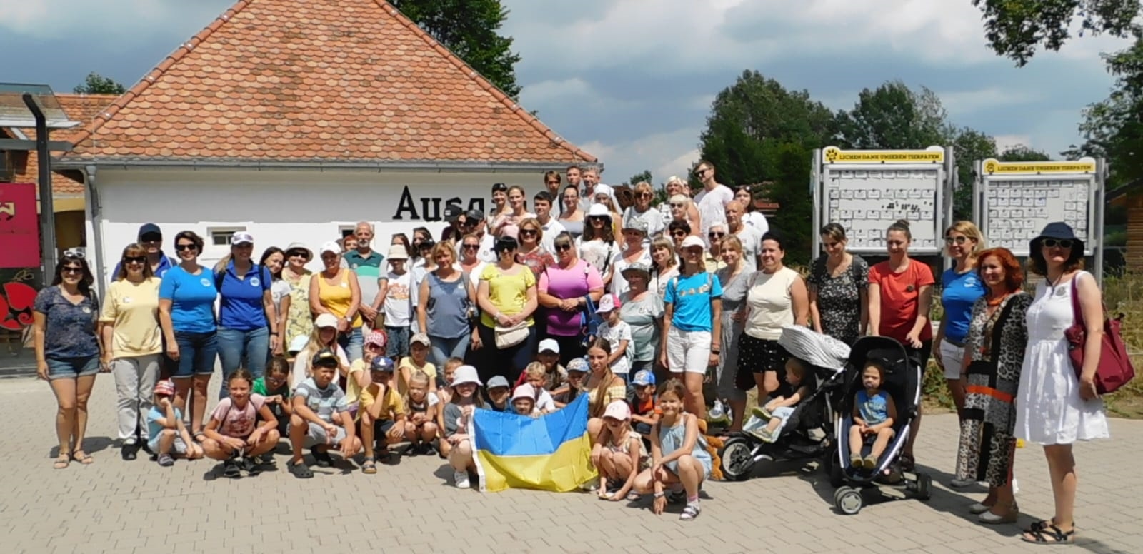 SI Club Fürstenfeld AquVin lud ukrainische Familien aus der Umgebung zu einem Ausflug in die Tierwelt Herberstein ein